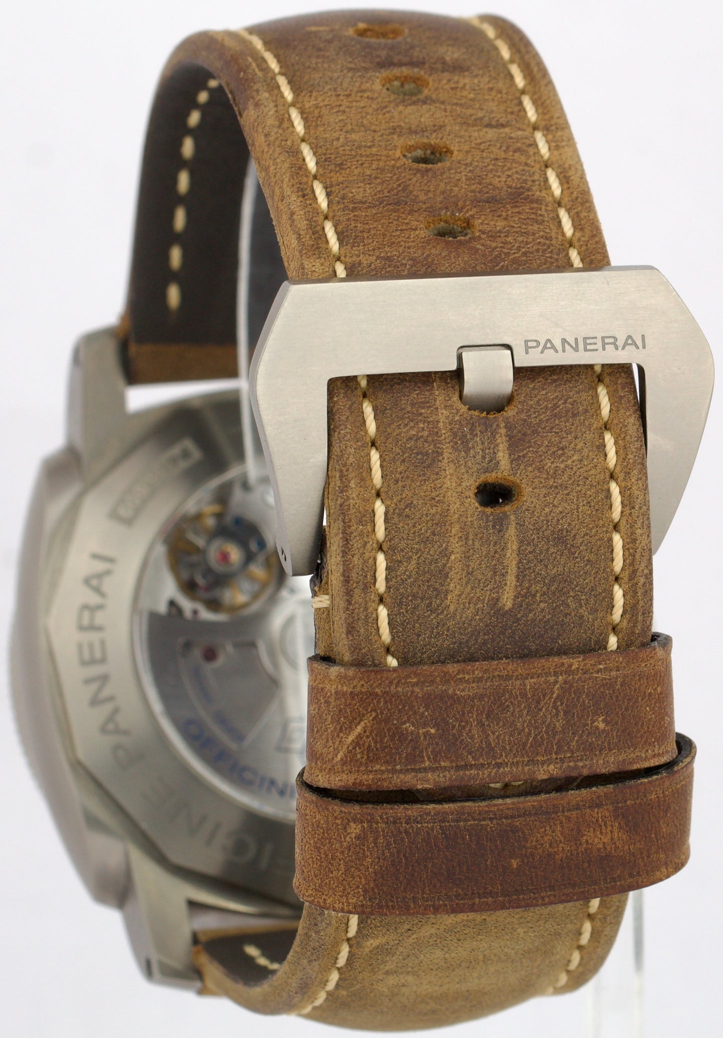 PAPERS Panerai Luminor Submersible PAM 305 Titanium Leather 47mm PAM00305 BOX