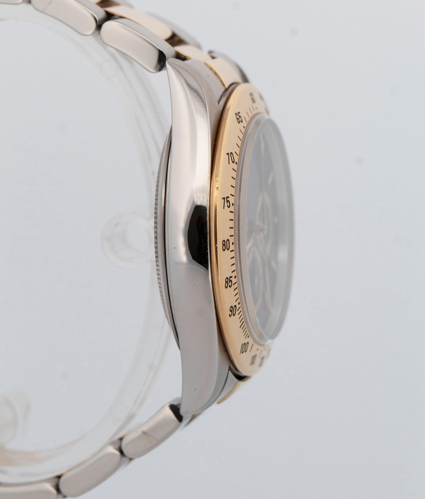 Rolex Daytona Cosmograph Black Two-Tone 18K Yellow Gold Steel Watch 16523