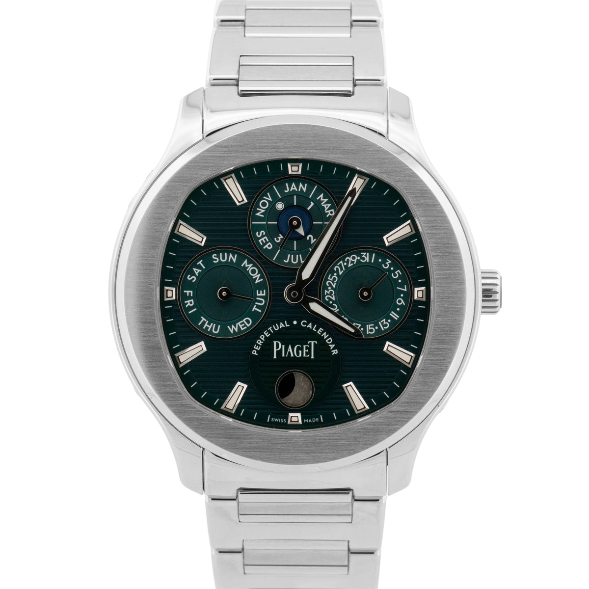 2024 Piaget Polo Perpetual Calendar Ultra-Thin G0A48005 Green 42mm Box Papers