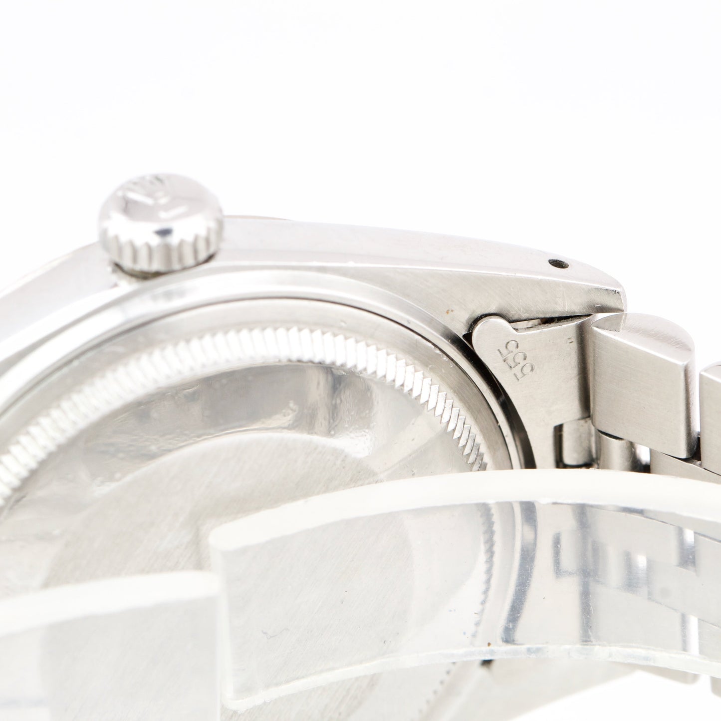 1984 Rolex DateJust SILVER LINEN Fluted Stainless Steel JUBILEE 36mm Watch 16014