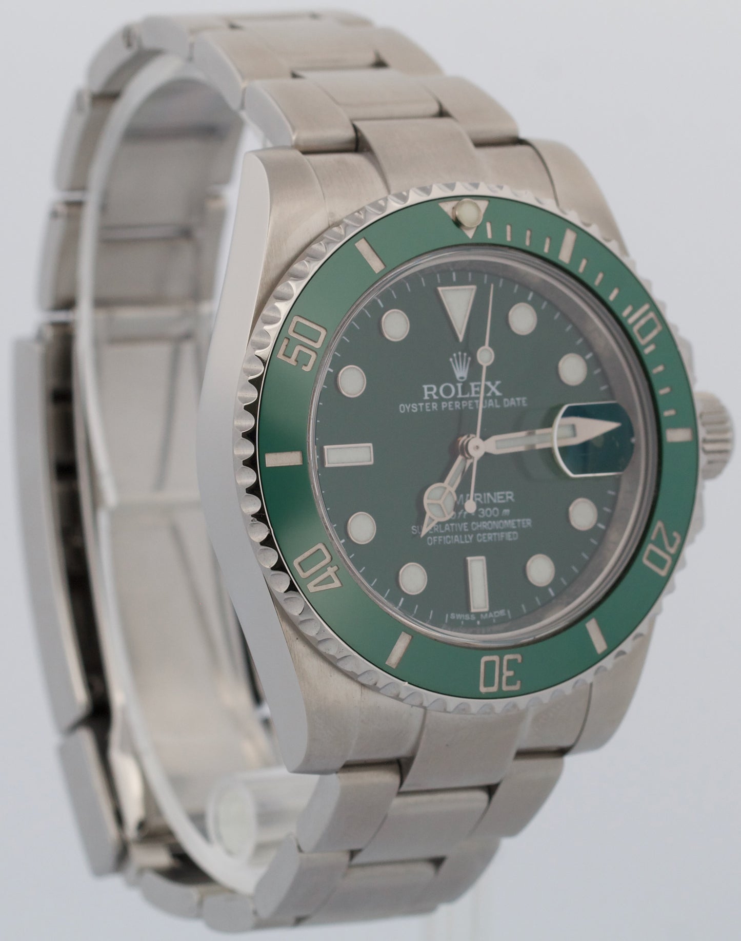 PAPERS Rolex Submariner HULK Ceramic Stainless Steel Green 40mm 116610 LV BOX