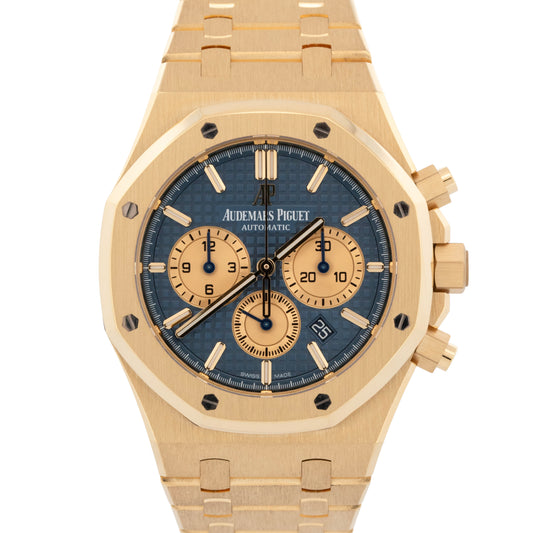 Audemars Piguet Royal Oak Chronograph 26331BA.OO.1220BA.01 Blue 41mm Box Papers