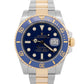 PAPERS Rolex Submariner Date BLUE Two-Tone 18K Gold Steel 40mm 116613 LB BOX