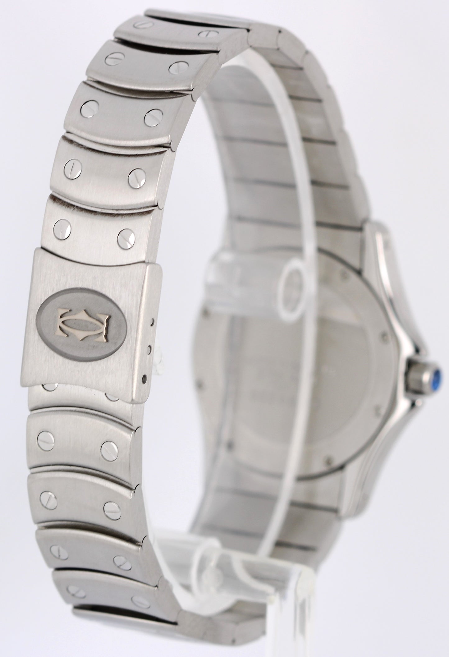 Cartier Santos Ronde Steel White Roman Numeral 30mm Quartz 1561 1 Watch