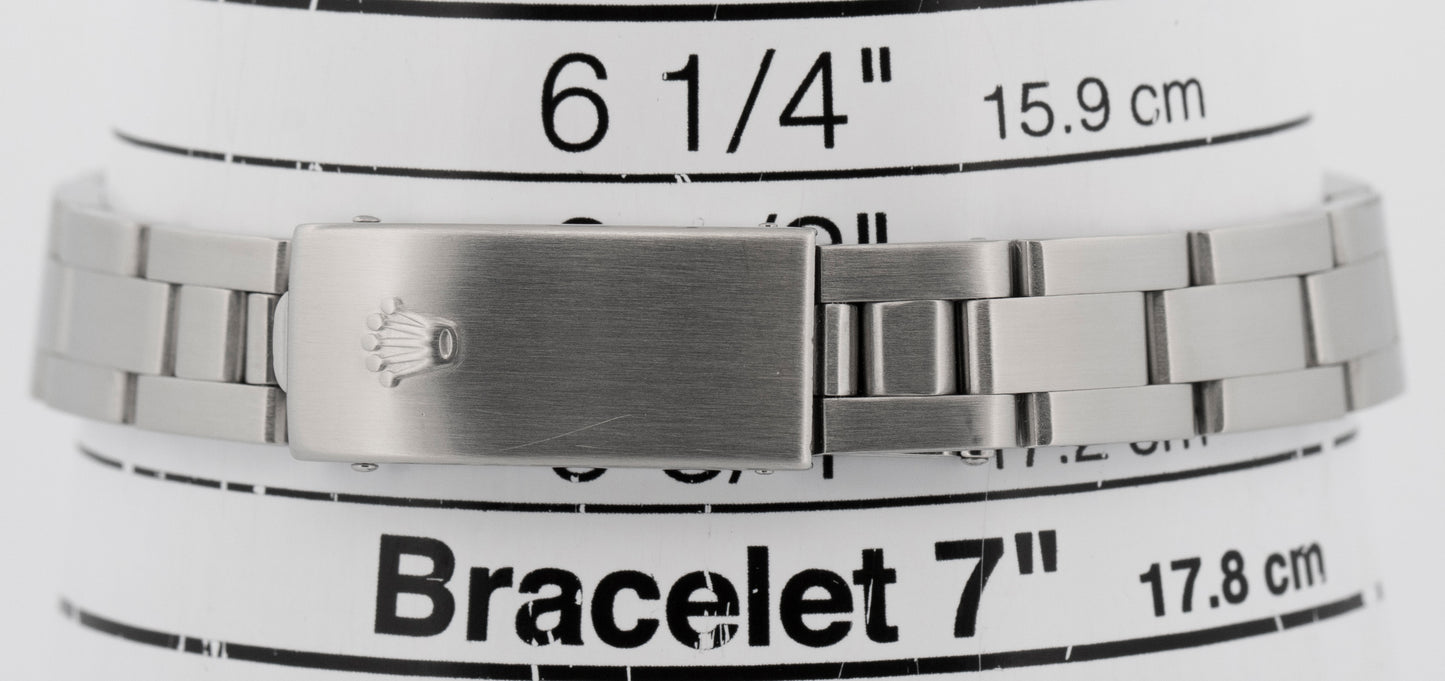 Rolex Oyster Perpetual SILVER Stainless Steel 24mm Automatic 76080 Watch