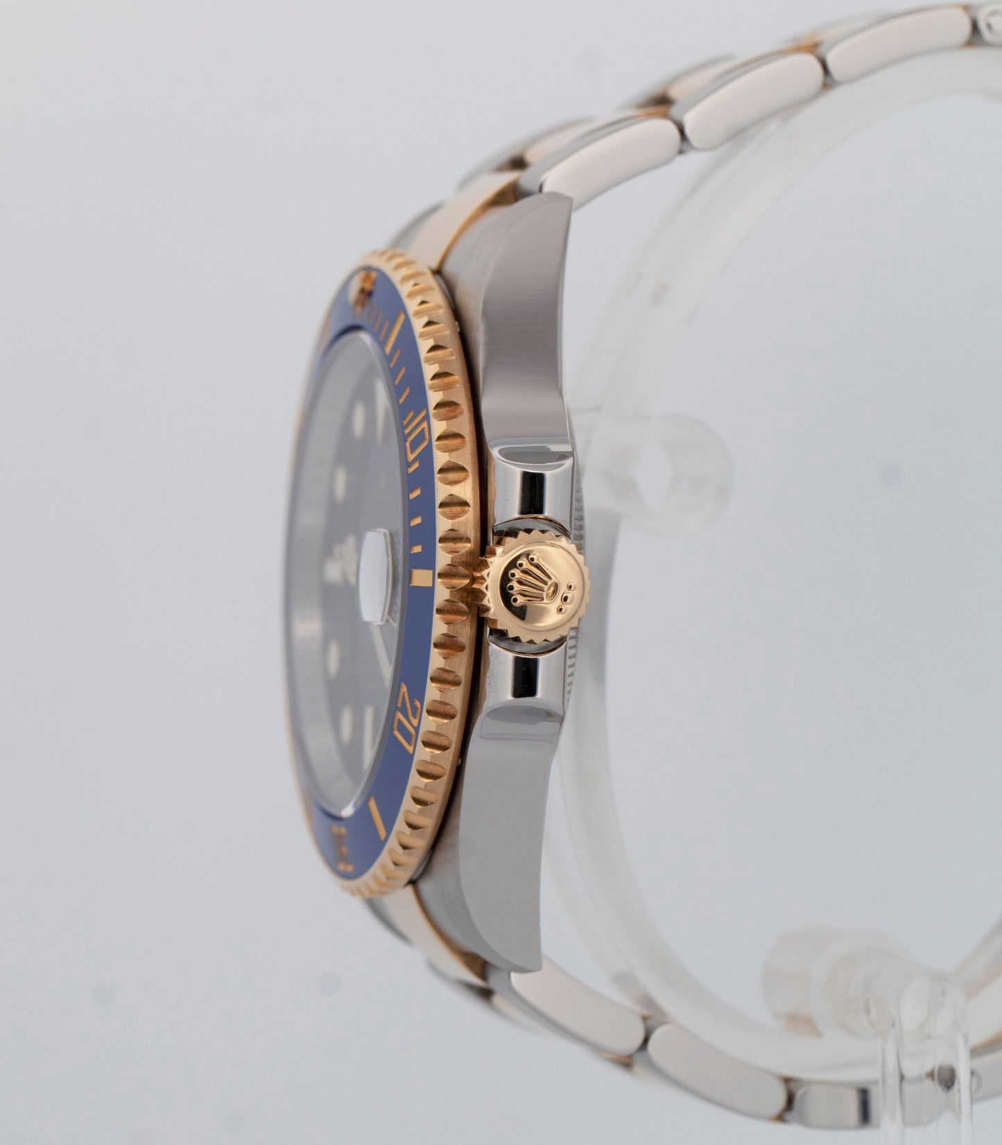 PAPERS Rolex Submariner Date BLUE Two-Tone 18K Gold Steel 40mm 116613 LB BOX