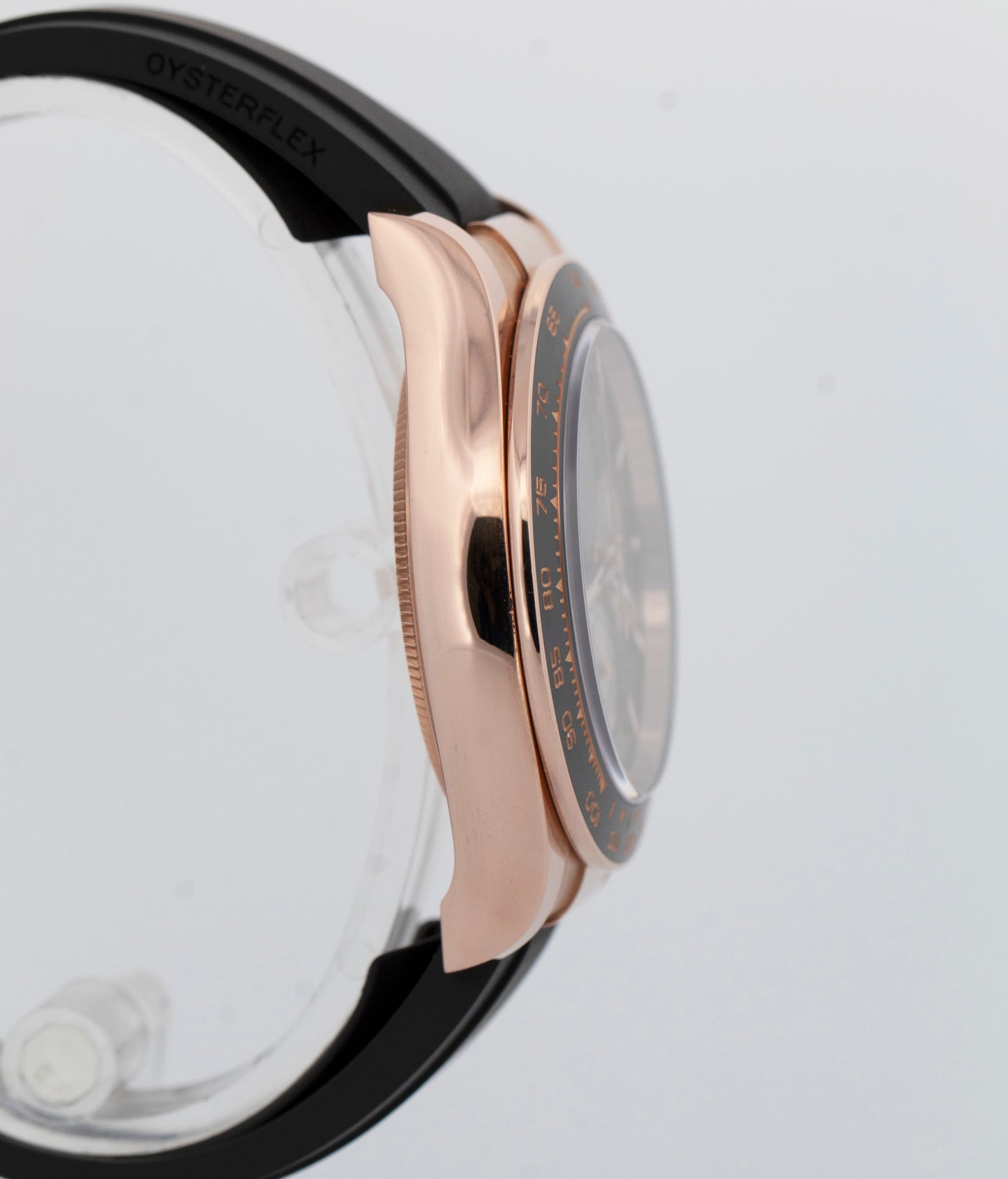 PAPERS Rolex Daytona 18K Rose Gold Black SUNDUST Oysterflex Watch 126515 LN BOX