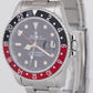 Rolex GMT-Master II 40mm Fat Lady Coke Red Black Patina Steel Watch 16760