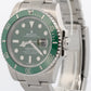 2017 PAPERS Rolex Submariner HULK Ceramic Steel Green 40mm 116610 LV Watch BOX