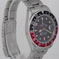 Rolex GMT-Master II 40mm Fat Lady Coke Red Black Patina Steel Watch 16760