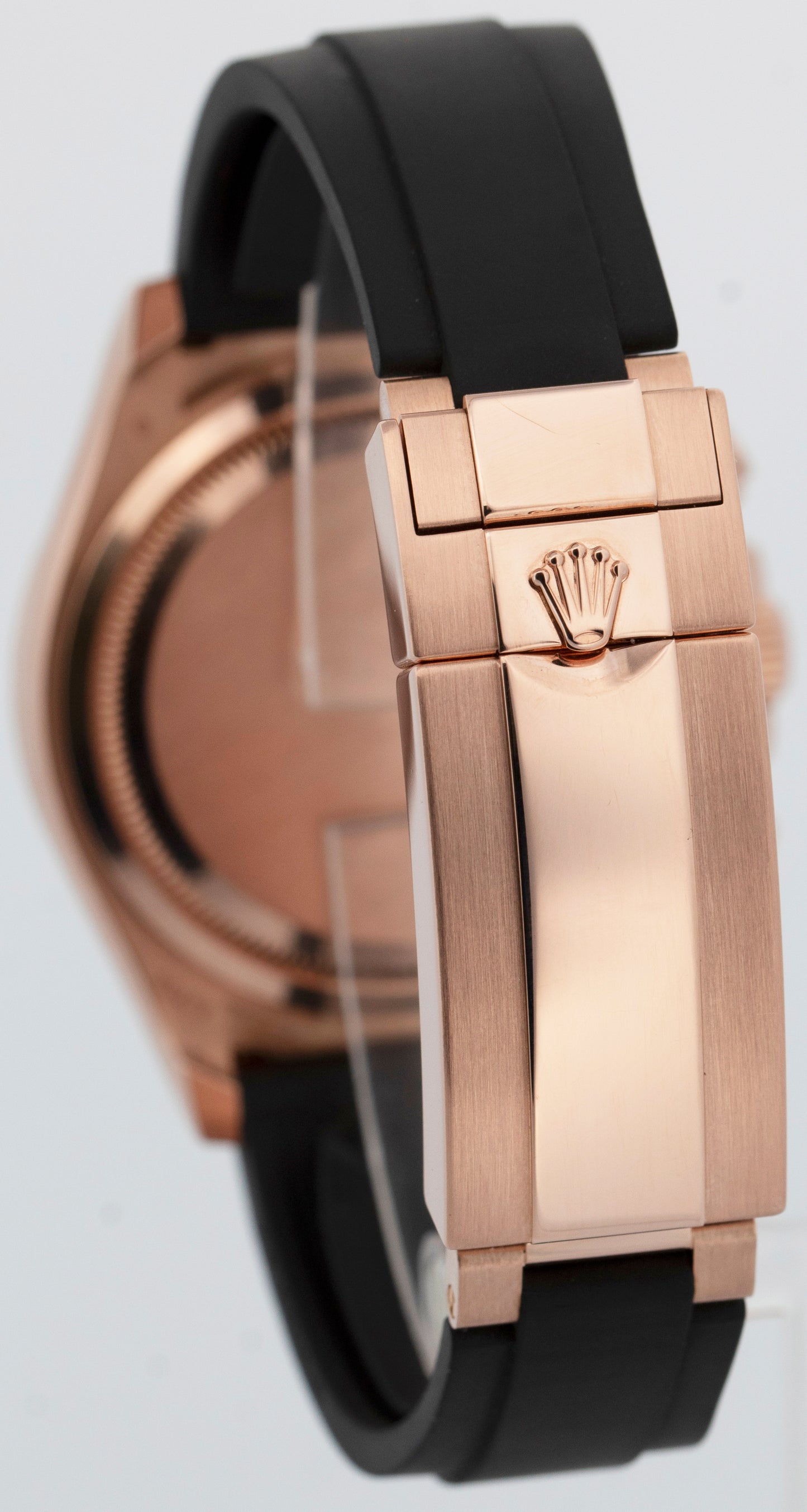 PAPERS Rolex Daytona 18K Rose Gold Black SUNDUST Oysterflex Watch 126515 LN BOX