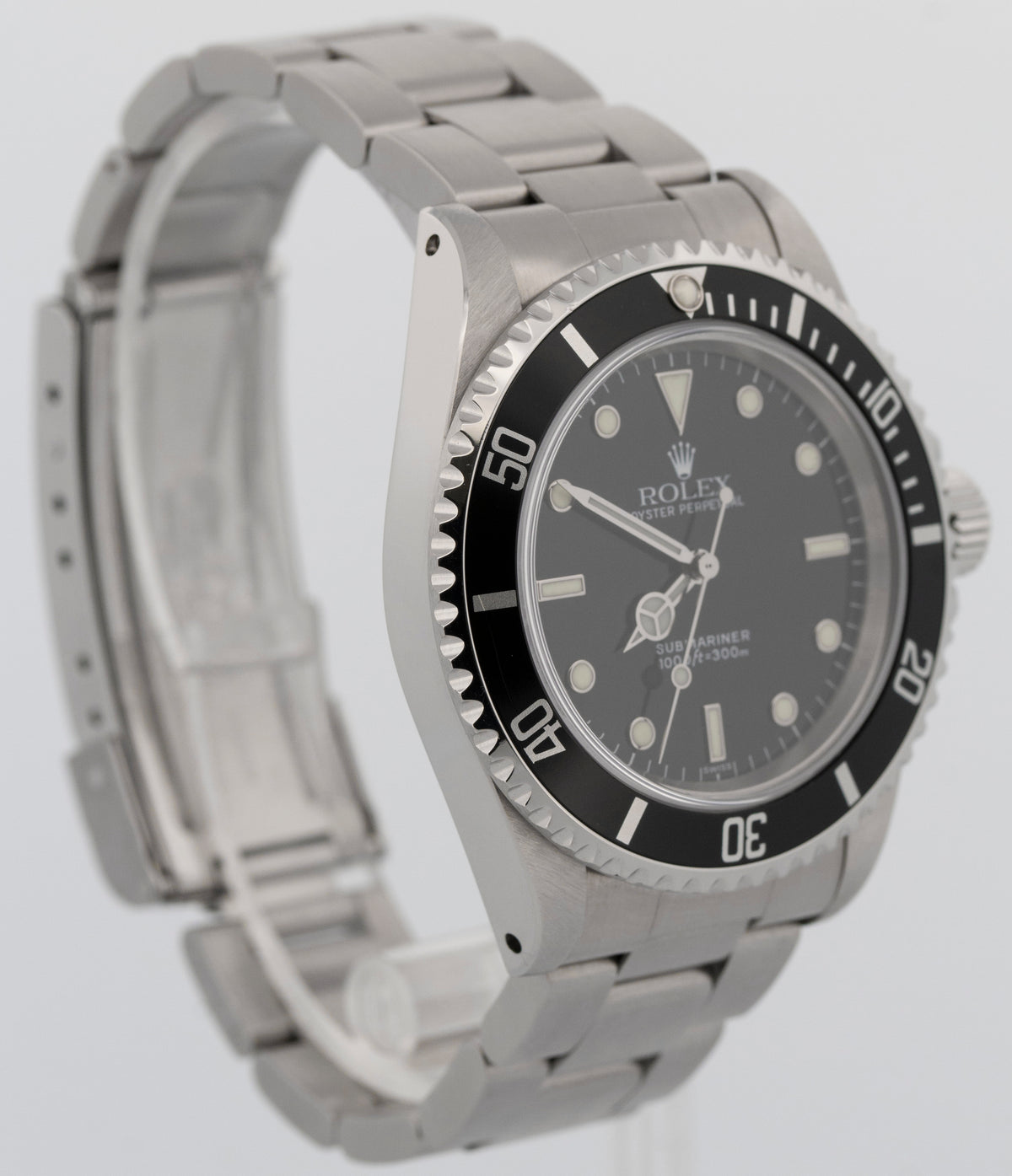 1999 Rolex No-Date Submariner 14060 Black Stainless Steel 40mm Watch Box Papers