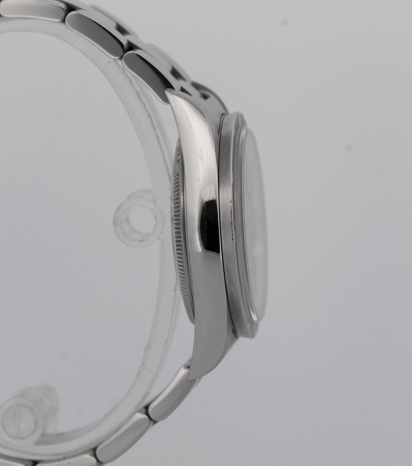 UNPOLISHED PAPERS Rolex Oyster Perpetual Air-King Blue 14010 Steel 34mm BOX