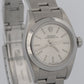Rolex Oyster Perpetual 24mm SILVER Stainless Steel Oyster NO-HOLES Watch 76080