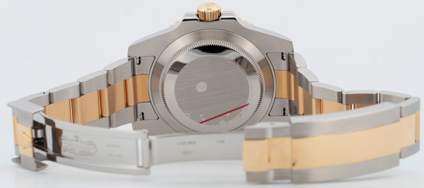 PAPERS Rolex Submariner Date BLUE Two-Tone 18K Gold Steel 40mm 116613 LB BOX