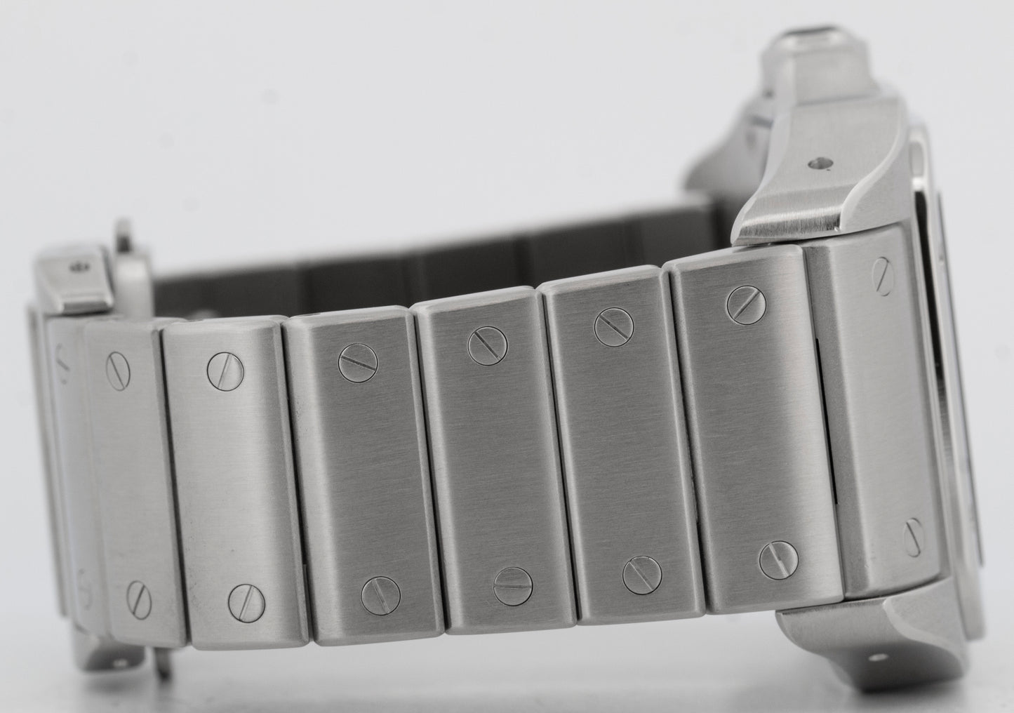 PAPERS Cartier Santos 100 Large WHITE Steel 38mm 2656 / W200737G Watch BOX