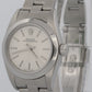 Rolex Oyster Perpetual 24mm SILVER Stainless Steel Oyster NO-HOLES Watch 76080