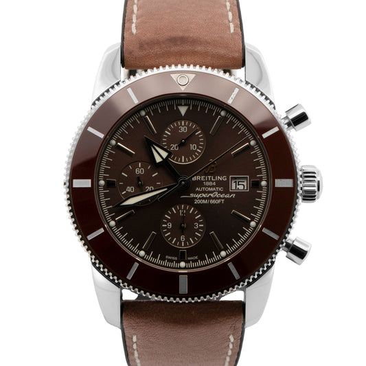 2019 Breitling Superocean Heritage II Brown 46mm Steel A13312 46mm Box Papers
