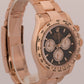 2024 PAPERS Rolex Daytona BLACK 18K Rose Gold Oyster 40mm 126505 Watch BOX