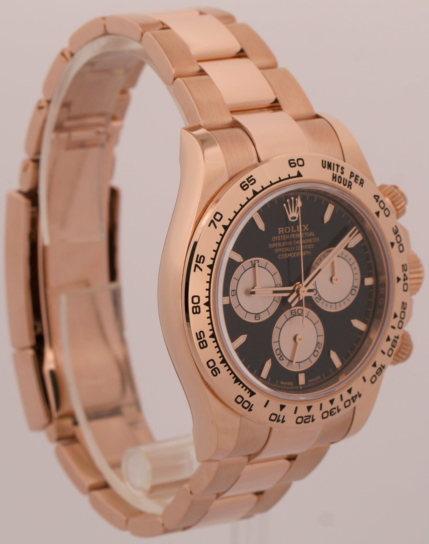 2024 PAPERS Rolex Daytona BLACK 18K Rose Gold Oyster 40mm 126505 Watch BOX
