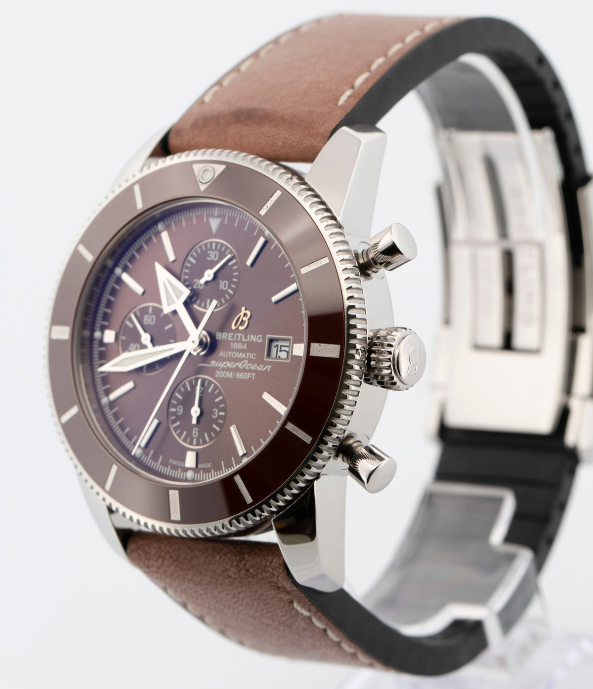 2019 Breitling Superocean Heritage II Brown 46mm Steel A13312 46mm Box Papers