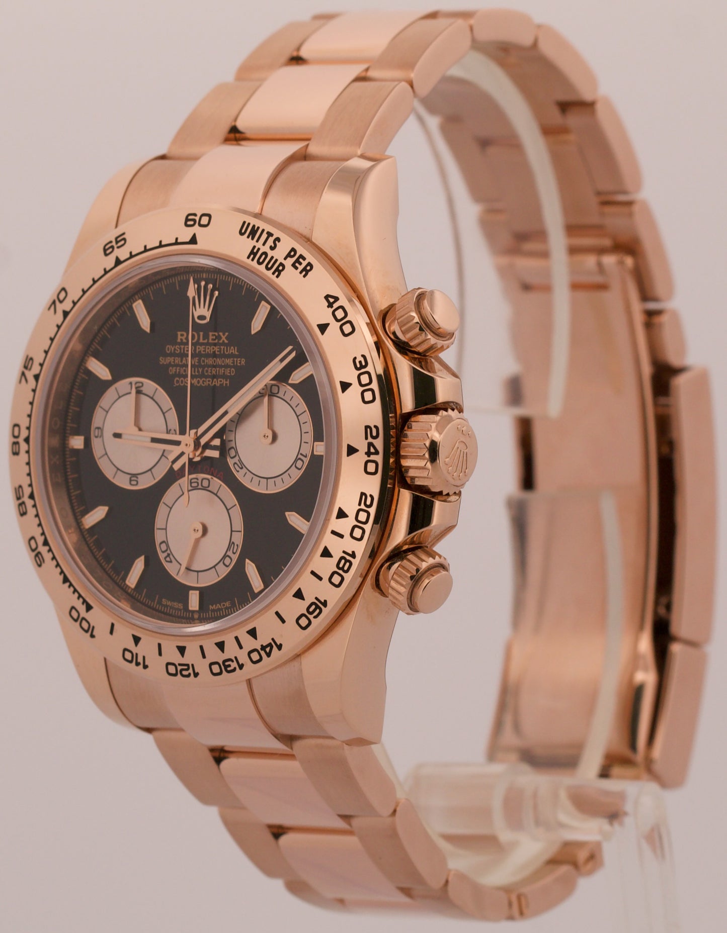 2024 PAPERS Rolex Daytona BLACK 18K Rose Gold Oyster 40mm 126505 Watch BOX