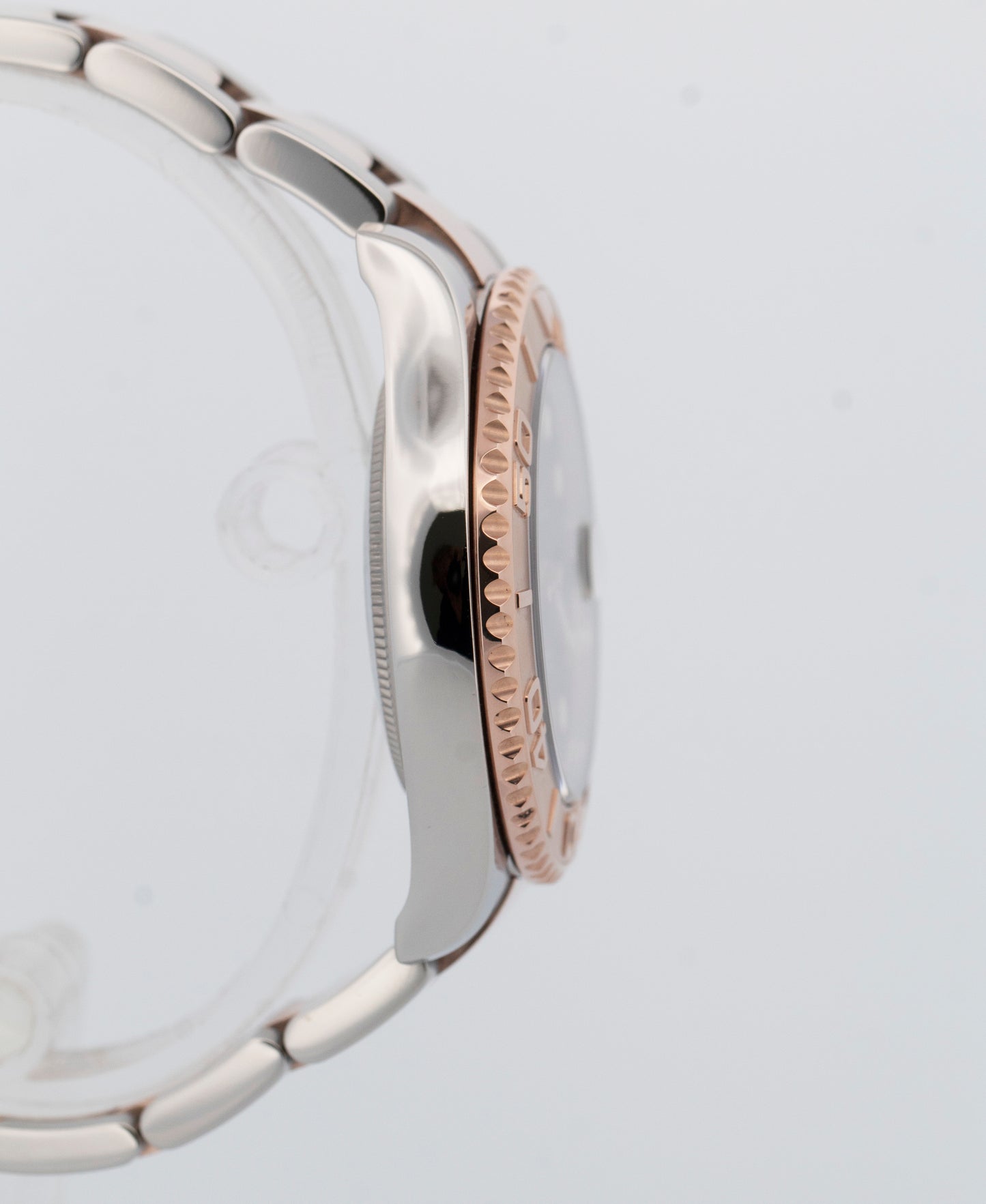 PAPERS Rolex Yacht-Master 37mm Two-Tone Steel Rose Gold BLACK Watch 268621 BOX