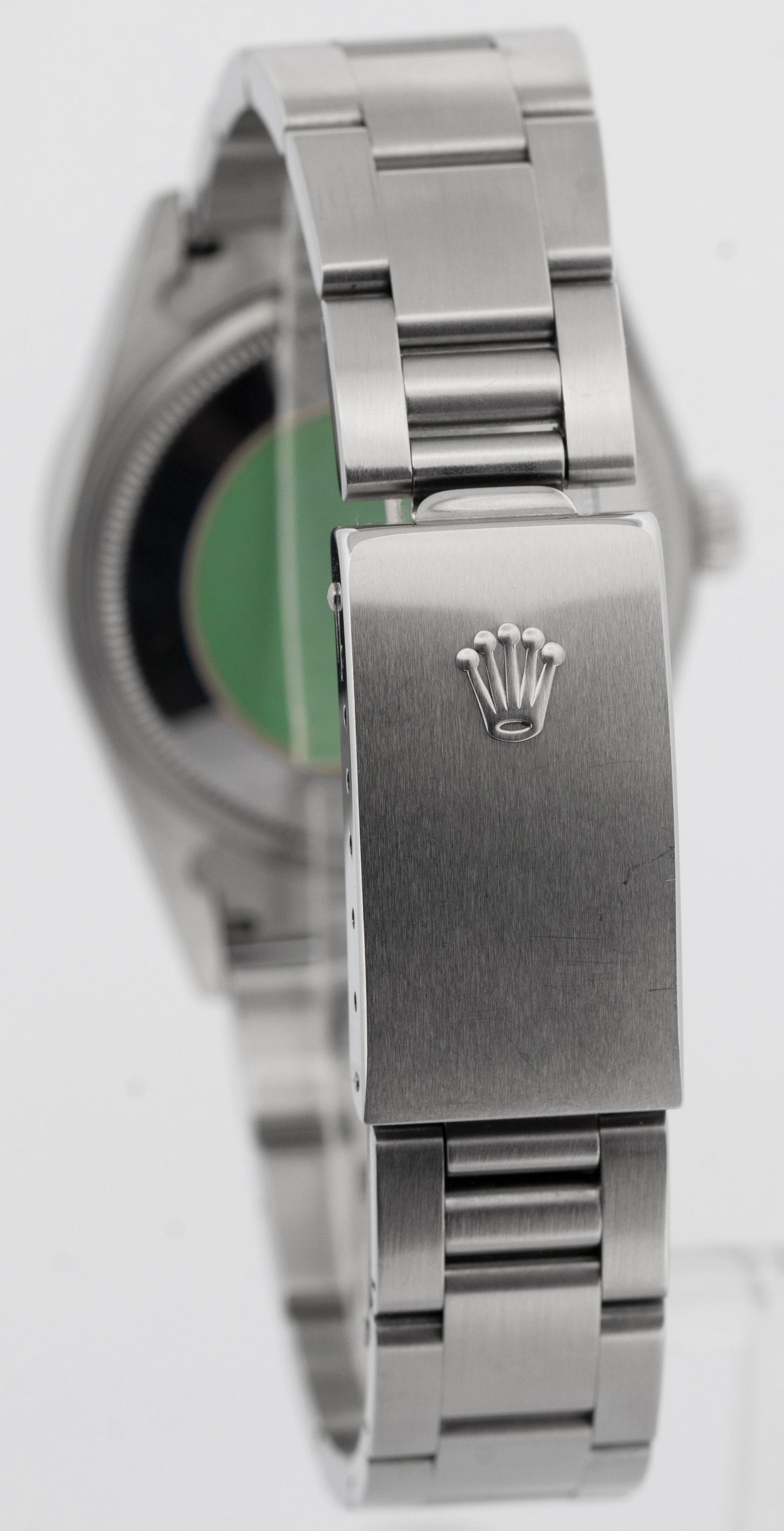 UNPOLISHED PAPERS Rolex Oyster Perpetual Air-King Blue 14010 Steel 34mm BOX