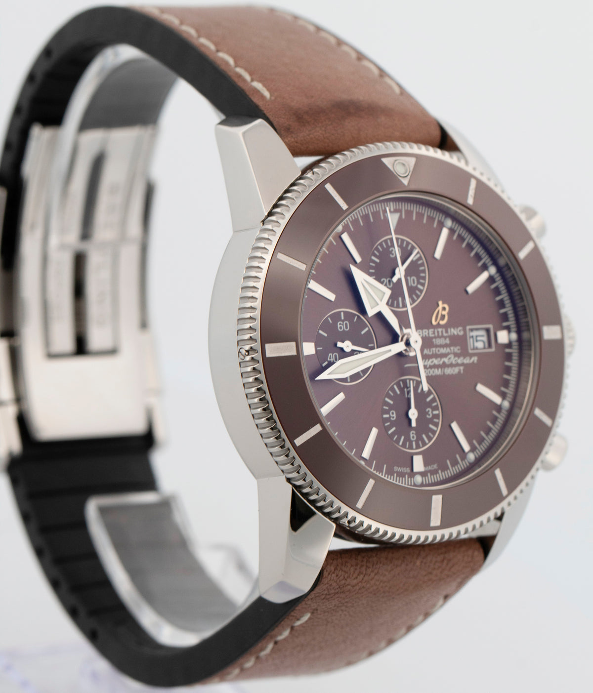 2019 Breitling Superocean Heritage II Brown 46mm Steel A13312 46mm Box Papers