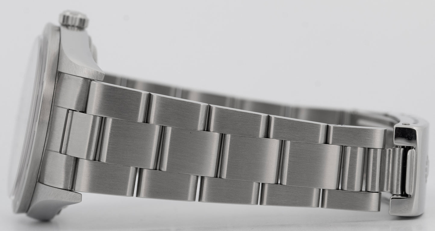 UNPOLISHED PAPERS Rolex Oyster Perpetual Air-King Blue 14010 Steel 34mm BOX