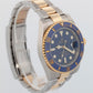 2018 PAPERS Rolex Submariner Date BLUE Two-Tone Gold 40mm 116613 LB Watch BOX