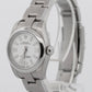 NEW STICKERED Rolex Oyster Perpetual 26 WHITE Stainless Steel 26mm 176200 Watch
