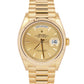 NEW PAPERS Rolex Day-Date President 18K Yellow Gold Champagne 36mm 128238 BOX