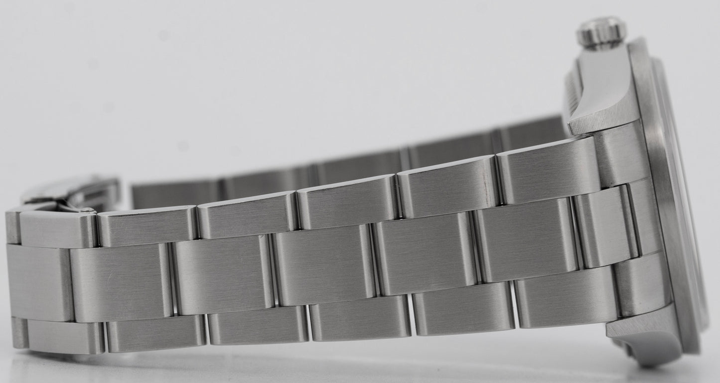 UNPOLISHED PAPERS Rolex Oyster Perpetual Air-King Blue 14010 Steel 34mm BOX