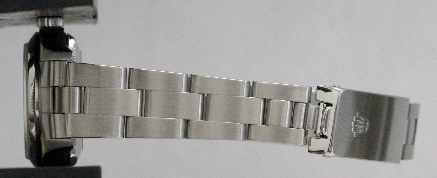 Rolex Oyster Perpetual 24mm SILVER Stainless Steel Oyster NO-HOLES Watch 76080
