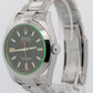 NOS 2014 Rolex Milgauss 116400 GV Black Stainless Steel 40mm Box Papers