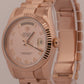 2012 Rolex Day-Date President Pink Roman 18K Rose Gold 36mm 118235 Box Papers