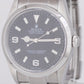 MINT Rolex Explorer I Black 36mm 3-6-9 Stainless Steel Automatic Watch 114270