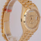 NEW PAPERS Rolex Day-Date President 18K Yellow Gold Champagne 36mm 128238 BOX