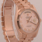 2012 Rolex Day-Date President Pink Roman 18K Rose Gold 36mm 118235 Box Papers