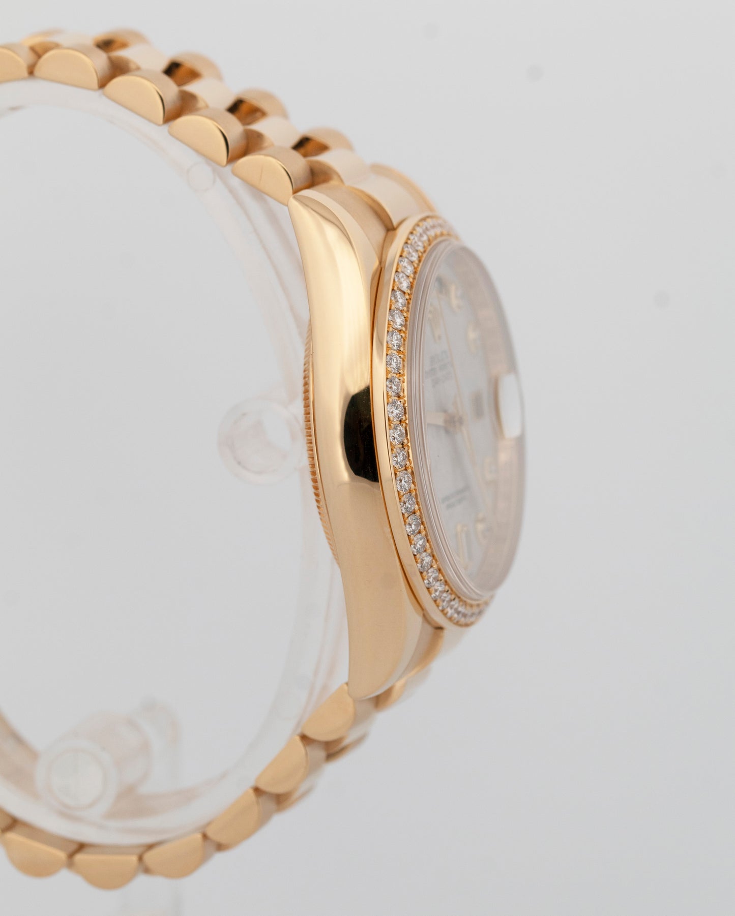 Rolex Day-Date President FACTORY METEORITE DIAMOND Yellow Gold 36mm 118348 Watch