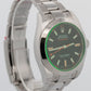 NOS 2014 Rolex Milgauss 116400 GV Black Stainless Steel 40mm Box Papers