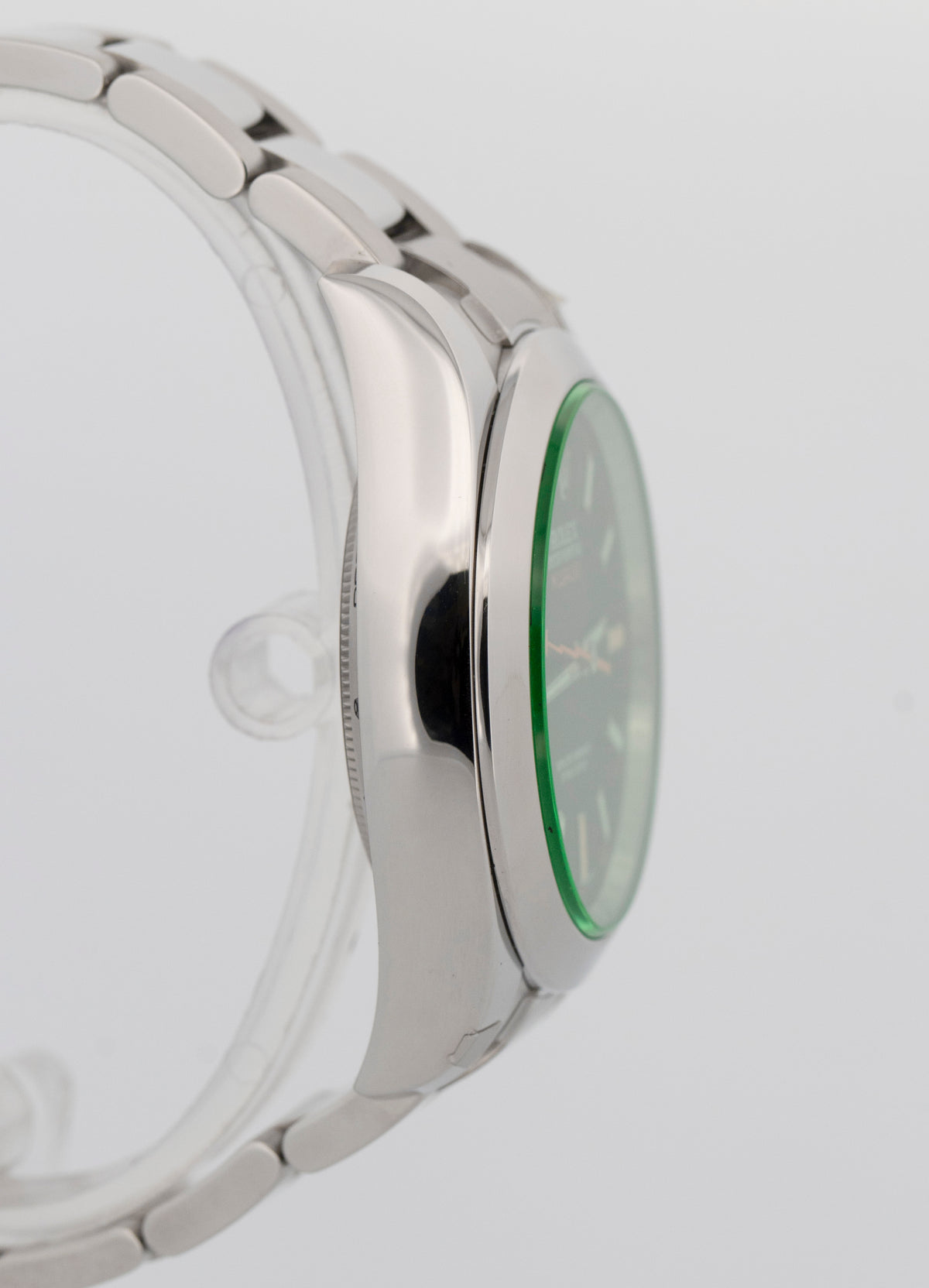 NOS 2014 Rolex Milgauss 116400 GV Black Stainless Steel 40mm Box Papers