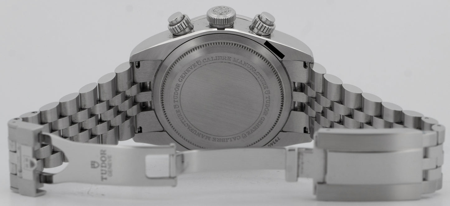 2025 PAPERS Tudor Black Bay Chrono 41mm PANDA White Jubilee Watch 79360 BOX