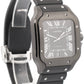 PAPERS Cartier Santos 39.8mm ADLC Black Stainless Steel 4072 Watch WSSA0039