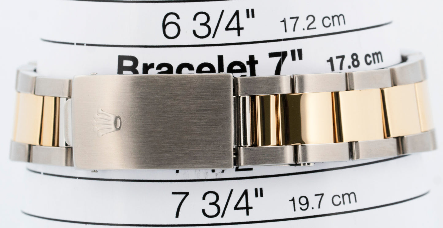 Rolex GMT-Master II ROOT BEER Two-Tone 18K Yellow Gold Steel Brown Watch 16713