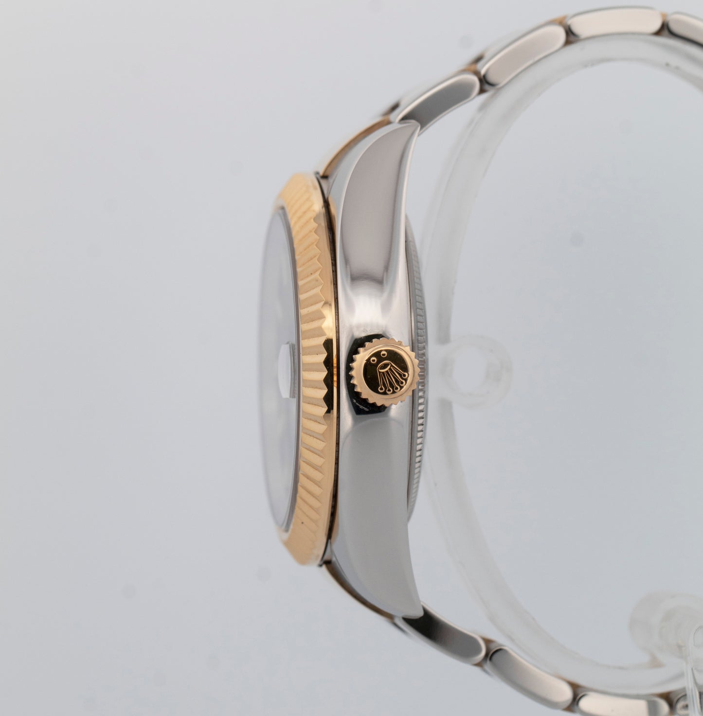 PAPERS Rolex Sky-Dweller Two-Tone 18K Yellow Gold Black 42mm 326933 Watch BOX