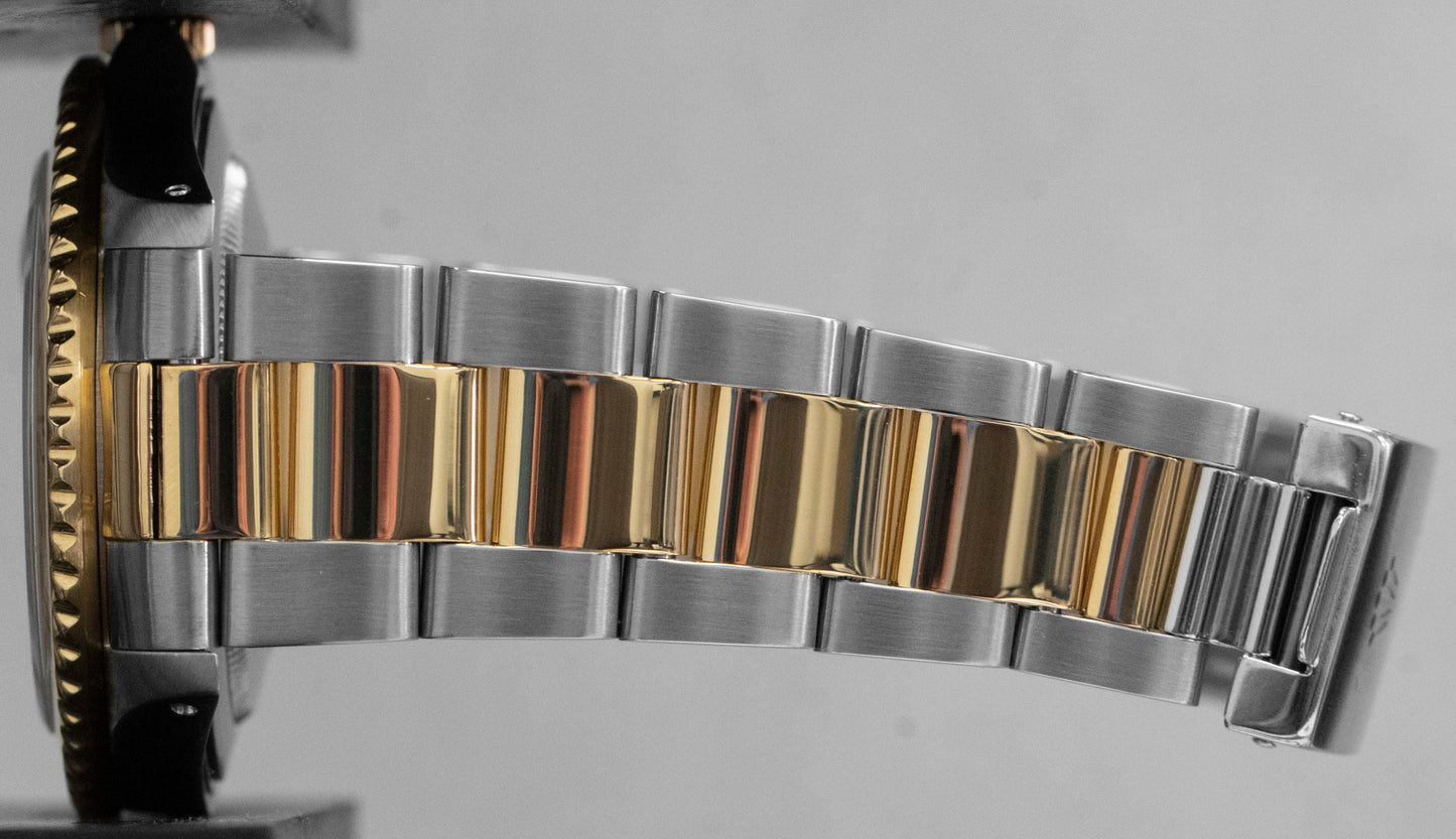 Rolex GMT-Master II ROOT BEER Two-Tone 18K Yellow Gold Steel Brown Watch 16713