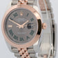 PAPERS Rolex DateJust 41mm WIMBLEDON 18K Rose Steel JUBILEE Smooth 126301 BOX