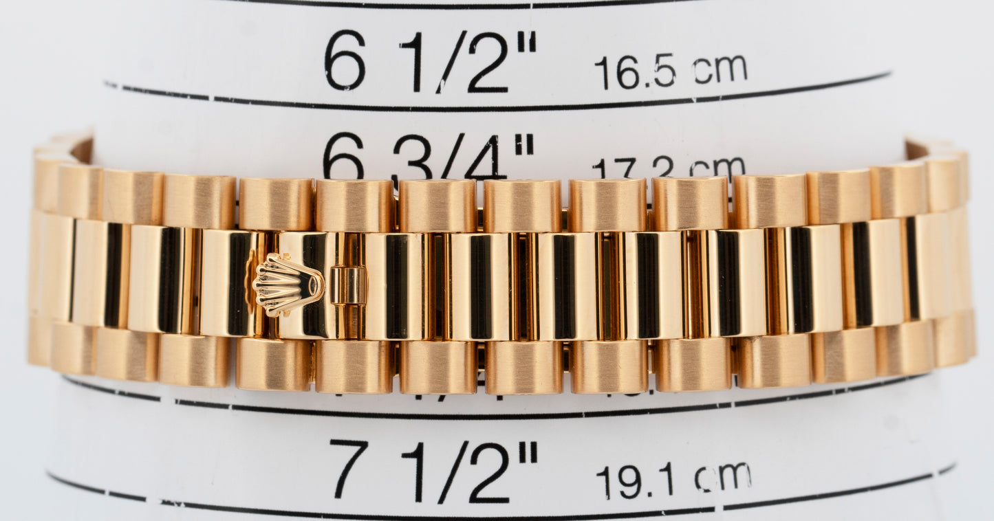 Rolex Day-Date President FACTORY METEORITE DIAMOND Yellow Gold 36mm 118348 Watch